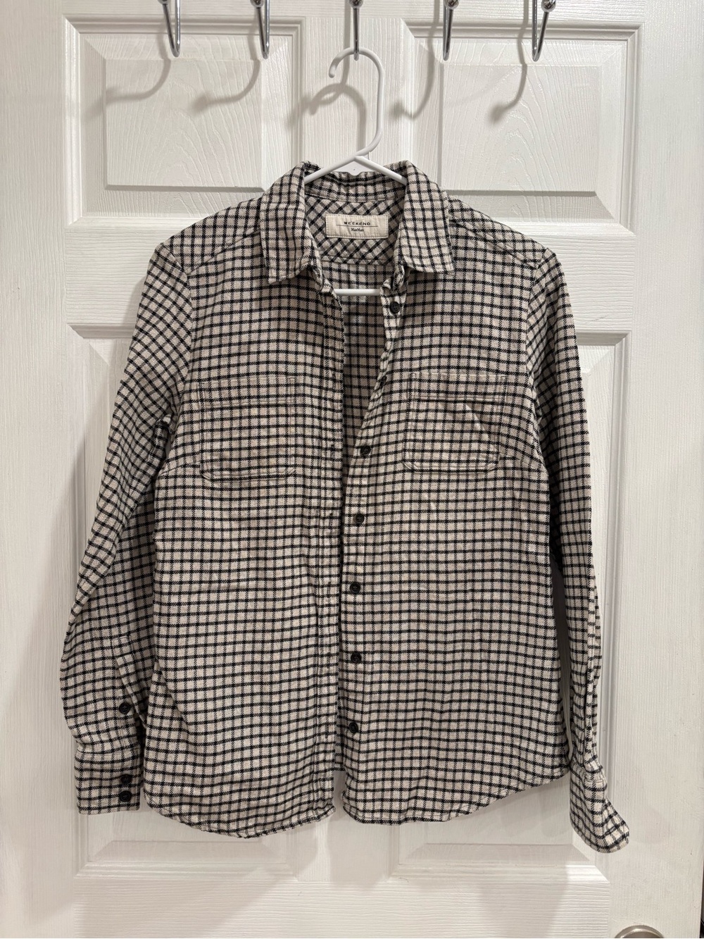 Weekend Max Mara Cotton Plaid Shirt